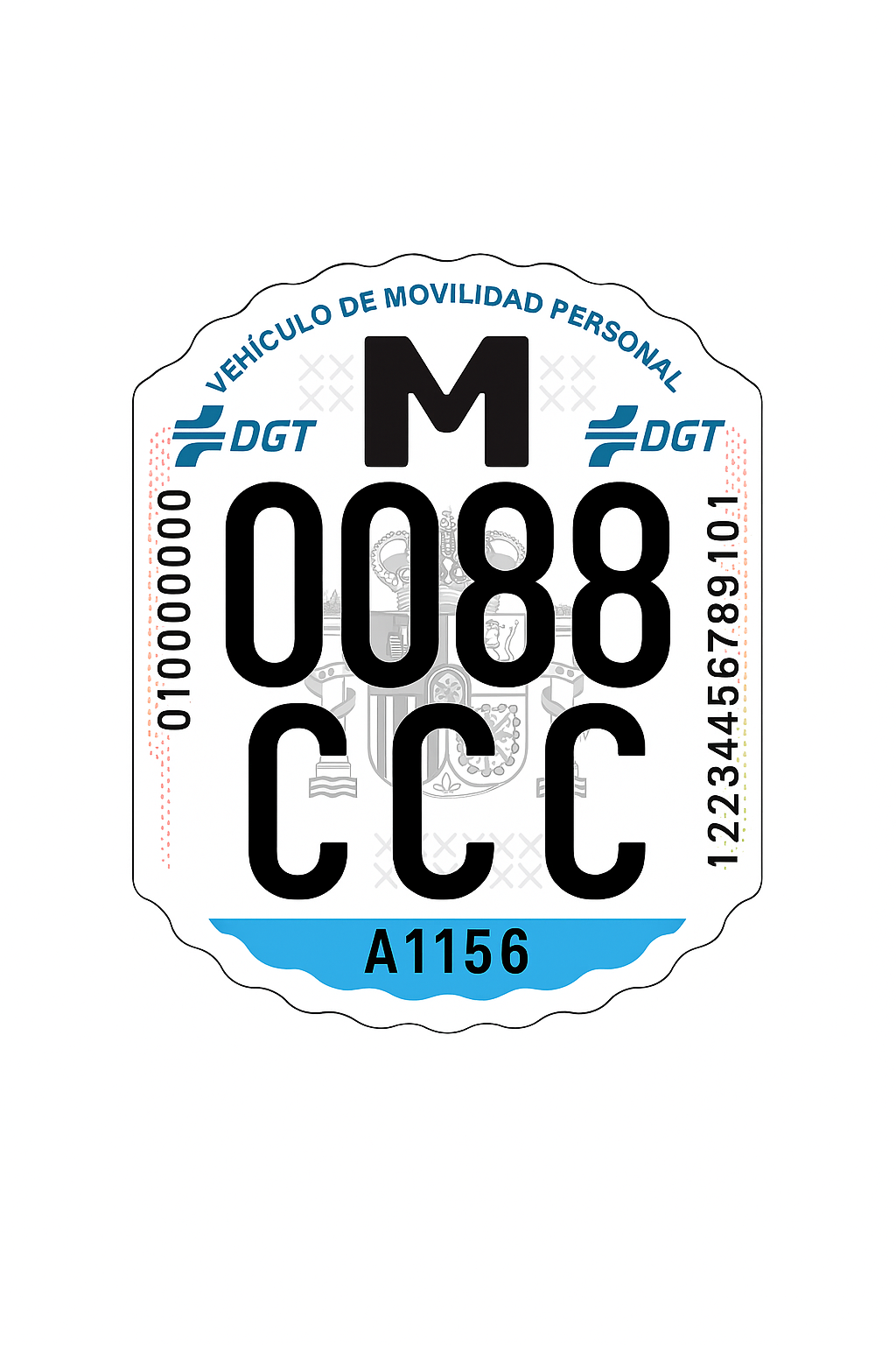 Matrículas DGT homologadas