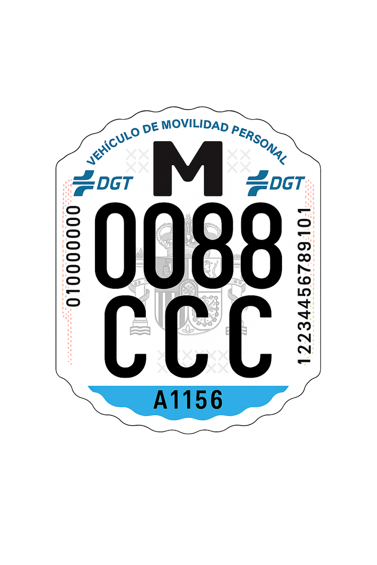 Matrículas DGT homologadas
